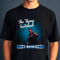 Darts T-Shirt, Gary Anderson The Flying Scotsman Darts Fan Men's Unisex Gift Tee S blue