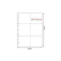 Multiple Pockets A4 Kpop Photocard  Binder PP Photocard Holder Photo Album Refill Pages 3 white