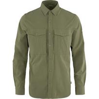 FJALLRAVEN Abisko Trekking Long Sleeve Shirt (87935) Patina Green/L gray