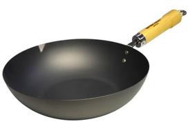 Riverlight July Birth Month Wooden Handle Stir-Fry Pan (Right-Handed) 24cm KTR71424 gray