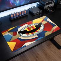 Valencia FC Theme Pattern Mouse Pad, Soccer Logo Design XXL Gaming Desk Mat Non-Slip Computer Mouse Pad 30cmx60cm（11.8x23.6inch）