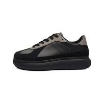 Onitsuka Tiger Delecity Synthetic Leather, Split Cow Leather Low top Casual Shoes Unisex Black Gray 1183B874-001 38 juoda
