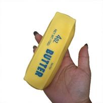 Butter Stick Squishy Stress Ball Fidget Toy Crunchy Squeeze Toy Round Blocks Filled ASMR Anti Stress Release Hand Relax Toy geltona