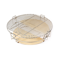 Daugiafunkcinė dviejų zonų kepimo sistema Kamado Mega Maximum E-26 BBQ