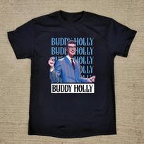 RARE Buddy Holly black Cotton Shirt Full size S-5XL Unisex HT172 XL gray