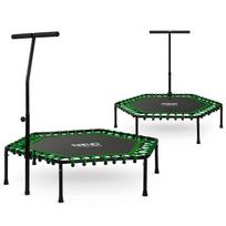 Neo-Sport Hexagonal Fitness Trampoline With Handle 127 cm žalia