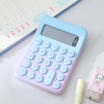 8-digit Electronic Calculator Candy Color Math Calculators New Keyboard Calculator  School Supplies violetinė