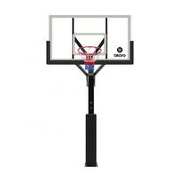 Įbetonuojamas krepšinio stovas Bilaro Tuscon 152x90cm, 10mm grūdintas stiklas + apsauga