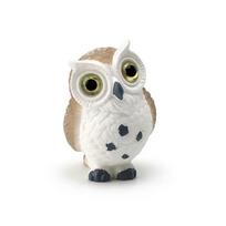 7-style Micro Landscape Simulation Owl Ornaments Resin Crafts Cute Owl Miniatures Cartoon Mini Owl Ornaments Outdoor white