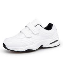 Vyriški reguliuojami Velcro odiniai sportbačiai Laisvalaikio sportiniai batai Balti sportbačiai Masculino Zapatillas Deportivas Tenis 39