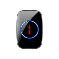 Wireless Outdoor Solar Infrared Driveway and Pond Anti-Theft Alarm with Digital Display black