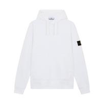 Stone Island FW24 Logotipo ilgomis rankovėmis su raišteliu gobtuvu slim fit džemperis Vyriškas džemperis Baltas 811564151-A0001 XXL white