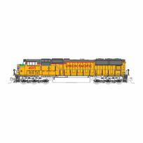 EMD SD70M Flat Radiator UP Excursion 176-4015 #4015 žalia
