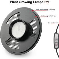 Desktop Glass Plant Terrarium with Grow Light Planter for Succulent Moss Miniature Gardening Landscape, Fish Tank Indoor Plant black