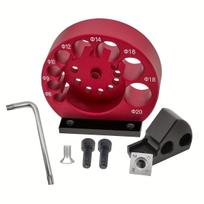 Professional Adjustable Wooden Stakes Mold Kit8mm-20mm8Precision Hole System with Carbide Tip Cutter Woodworking and milling tools are suitable for Pin making jig red
