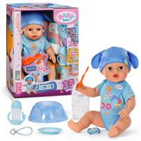 Lėlė su priedais Zapf Creation Baby born Click & Play Jonas 840078, 43 cm, mėlyna sp.