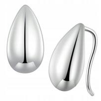 Sidabriniai lašo formos auskarai, 925 praba, 15.5 mm
