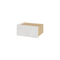 Pakabinama spintelė prie lovos Onda LED, balta/ruda