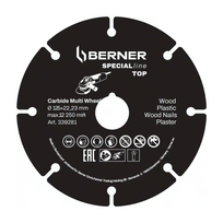 Karbidinis Pjovimo diskas 125x22 TOP Berner