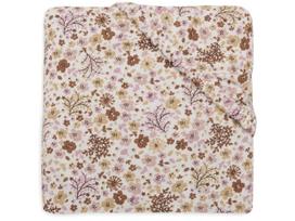 Jollein trikotažinė paklodė su guma Jersey 40x80/90cm Flower Fairies