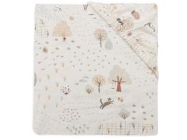 Jollein trikotažinė paklodė su guma Jersey 40x80/90cm Tiny Park