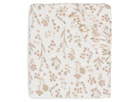 Jollein trikotažinė paklodė su guma Jersey 40x80/90cm Bloomy