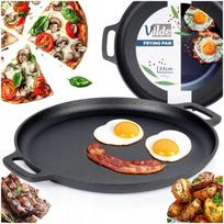 Ketaunė ketaus keptuvė dujinėms, indukcinėms viryklėms, griliui ir orkaitei, 35 cm