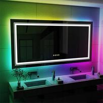 LED vonios veidrodis su RGB apšvietimu 120x60cm