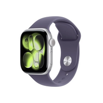 Apple Watch Series 11 46mm Silver (Purple Rubber Strap S/M)