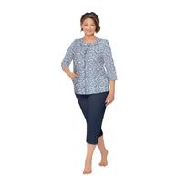 Moteriška atsegama pižama Martel Maria II 201 3/4 rankovėmis 3XL-4XL