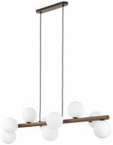 Šviestuvas lubų TK Lighting Estera, G9, 9 x 8 W, balta sp. / medienos sp.