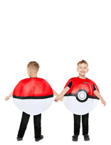 IPK - Pokemon Pokeball Children's Costume 8-12 Y - Personažų kostiumas - Raudona