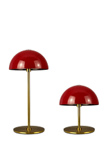 Dyberg Larsen - Along Led Minibordlampe Mørkerød/Messing 2 Stk. I Æske - Stalinė lempa - Raudona