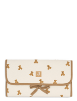 Jollein - Changing Pad With Storage Pockets Jacquard Teddy - Vystymo paklotas - Kreminė spalva