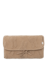 Jollein - Changing Pad With Storage Pockets Jacquard Teddy - Vystymo paklotas - Smėlio