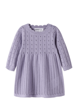 Name It - Nbfoxenia Ls Knit Dress - Suknelė ilgomis rankovėmis - Violetinė