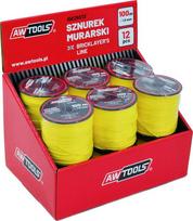 Mūrininkų virvė AWTOOLS 100 m, storis 1,5 mm, 12 vnt. rinkinys