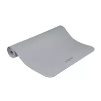 REBEL ACTIVE TPE mankštos kilimėlis 200x90x1 cm pilkas, neslystantis jogai, pilatesui ir fitnesui