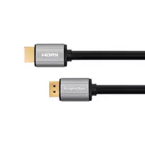 KRUGER & MATZ Basic HDMI-HDMI laidas 15m 4K 30Hz auksuoti jungtys juodos spalvos