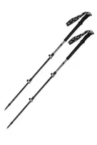 VOLVEN Adventure Poles Pro Grey – 3 sekcijų žygio lazdos, 65-135 cm, 7075 aliuminis, EVA rankena, volframo antgaliai
