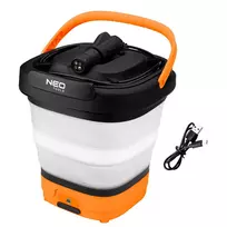 NEO TOOLS 12V belaidis slėginis ploviklis 5 bar su sulankstomu kibirėliu ir USB-C įkrovimu