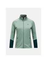PEAK PERFORMANCE Moteriška Rider Essentials Midlayer užtrauktuku striukė Žalia S