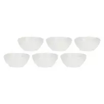 LA PORCELLANA BIANCA LUNIA 6 porcelianinių dubenėlių rinkinys, 12 cm, balti