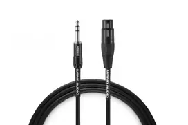 Warm Audio Premium Series XLR moteriškas į 6,35 mm TRS vyrišką laidą 0,9 m juodas