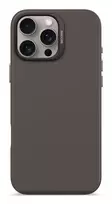 DECODED Antimicrobial Silicone Case iPhone 16 Pro Max MagSafe juodos spalvos