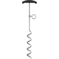 Spiralinis palapinės kuolelis, metalinis su plastikine rankena, apie 45 cm