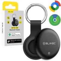 Juodas „Blavec BTG-02“ „Bluetooth“ daiktų sekiklis su raktų žiedu, skirtas „Apple“ ir „Android“ (BTBTG02-B)