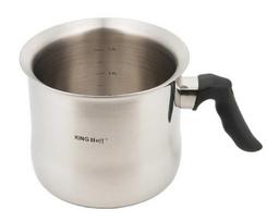 Puodelis pienui King Hoff KH-3111, 1500 ml, 16 cm x 16 cm x 12.5 cm, Ø 16 cm, aliuminio sp., aliuminis