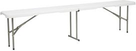 Lauko suoliukas Mirpol Vivid, balta sp., 183 cm x 28 cm x 43 cm