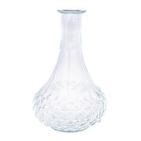 Kreminės spalvos iš stiklo vaza (aukštis 21 cm) – Dakls